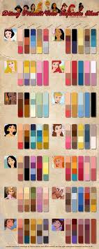 Princess Color Reference Chart Disney Princess Colors