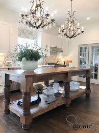 A rustic kitchen island helps make your space cozy, inviting, and really just feel like home. Diy Rustic Farmhouse Island Farmhouse Style Kitchen Kitchen Style Diy Kitchen Island