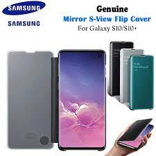 Great savings & free delivery / collection on many items. 100 Original Samsung Galaxy S10 Plus Mirror Clear View Smart Flip Case S View Flip Cover Phone Case For Galaxy S10 Shopee Malaysia