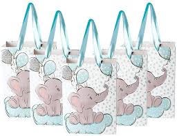 Buy Nplux 24 Packs Elephant Baby Gift Bag Baby Shower Goodie Bags Birthday Party Favor Bags For Kids Animal Theme Party Supplies Blue Online In Vietnam B07r7typpt