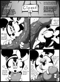 angelauxes anthro anthro on human comic cum dark-skinned male  disney earrings english text eyelashes furry headband hoop earrings huge  cock licking lips minnie mouse monochrome mosaic censoring mouse rape