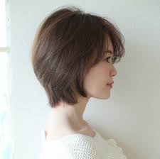 前下がりボブなら失敗なし 後悔しないカットを叶える鉄板美人ヘアスタイル 美的 com ショートカット 丸顔 丸顔 前髪 ヘア アイディア