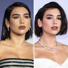 Dua Lipa with a sleek straight bob or a beachy textured bob — which look  gets your vote? 💁🏻‍♀️
