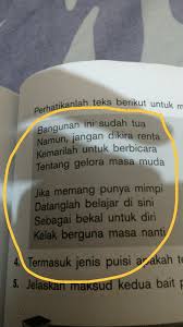 Jelaskan Maksud Kedua Bait Puisi Tersebut Brainly Co Id