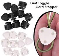 KAM Cord Stopper Lock Toggle Drawstring Clip Double Hole Plastic Clamp For  Bags