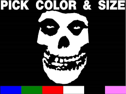 The Misfits Skull vinyl sticker decal Car sticker Punk Danzig PICK SIZE &  COLOR