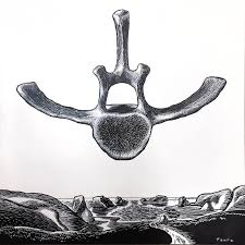 It was collected at the pcs mine which has been off limit now to collectors it would be approximately 2.5 to 5 million years old. Whale Bone Painting By Brad Teare Saatchi Art