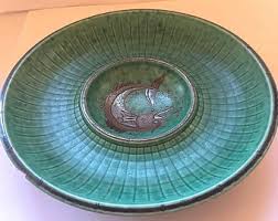 Specializing in the argenta patterns known for the malachite green matt glaze with silver inlay. Gustavsberg Argenta Etsy