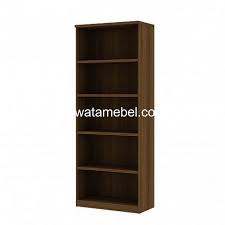 Desain dudukan dan sandaran membuat peserta didik nyaman belajar. Rak Buku Ukuran 80 Expo Dhc 00 Beech Dark Brown Dewata Mebel