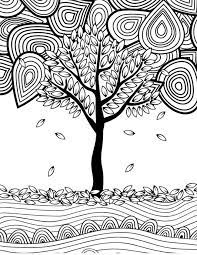 12 Fall Coloring Pages For Adults Free Printables Everythingetsy Com Fall Leaves Coloring Pages Fall Coloring Sheets Tree Coloring Page