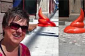 Why Broad Street's giant paint glob wound up backwards