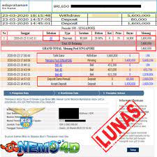 Bukti Pembayaran Lunas Bermain Di Nemo4d Mainan Periode Tanggal