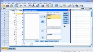 Oneway Repeated Measures Anova Spss Part1 Youtube