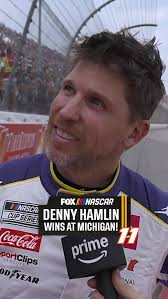 Denny Hamlin "beat your favorite driver" in Michigan.
