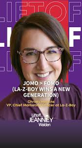 JOMO > FOMO. ✨La-Z-Boy CMO Christy Hoskins shares how leaning into comfort  culture is helping a nearly 100-year-old brand win over a new generation of  fans., Would you choose a cozy night in over a ...
