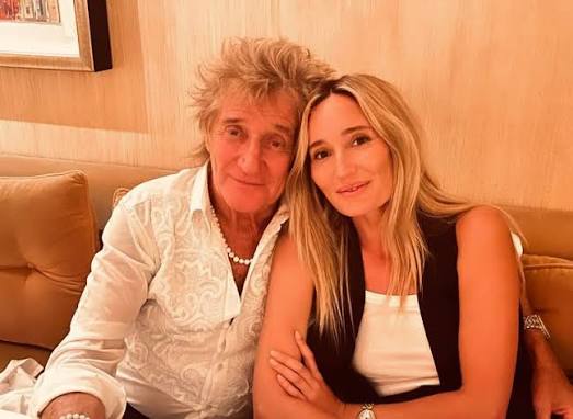 Rod Stewart with his daughter Ruby Stewart