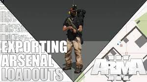 Arsenal is, essentially, a character, equipment and weapon viewer which has been added to arma 3 in the bootcamp update. Steam Community Video Exporting Virtual Arsenal Loadouts Arma 3 Editor Tutorial
