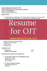 Perhaps your child has a disability, and you want to make sure that he/she. Sample Resume For Ojt Student For Information Technology Sample Contracts