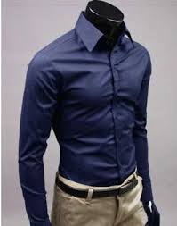 Willstyle Stylish Long Sleeve Shirt Dark Blue Mens Business Casual Shirts Business Casual Men Business Casual Shirts