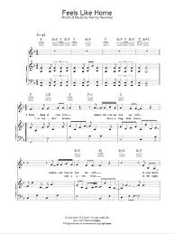 Feels Like Home Sheet Music Randy Newman Piano Vocal Guitar