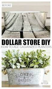 Don't forget to leave your comments below. How To Easily Age Inexpensive Galvanized Planters Diy Farmhouse Decor Dollar Store Diy Galvanized Planters
