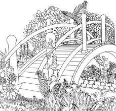 Coloring pages scenery 5 file type : Coloring Pages Nature Landscape Forest Mountains Sea Island