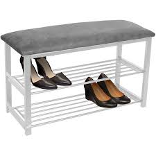 Sorbus Shoe Rack Bench Shoes Racks Organizer Perfect Bench Seat Storage For Hallway Entryway Mudroom Closet Bedroom Etc Gray White Walmart Com Shoe Rack Bench Bench With Shoe Storage Shoe