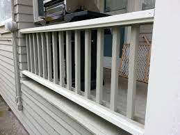 Use a socket wrench to install the bolts into their respective holes. Attaching Wood Railing To Concrete Porch Diy Home Improvement Forum