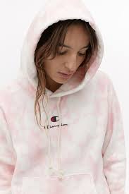 Black And White Tie Dye Hoodie Uk Champion Script Logo Tie Dye Hoodie In 2020 Tie Dye Hoodie Hoodies Black Pullover Hoodie