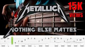 Related for nothing else matters tab. Metallica Nothing Else Matters Solo Bass Arrangement Bass Tabs By Chami S Bass Youtube