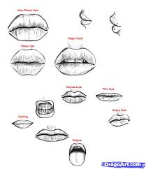 Lips can be made from a simple pair of curved lines. Angry Mouth Drawing Cartoon
