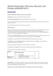 Shortened version of student answer sheet. Gizmos Answer Key
