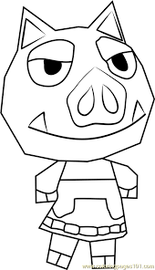 Not approved by or associated with joey drew studios inc. Boris Animal Crossing Coloring Page For Kids Free Animal Crossing Printable Coloring Pages Online For Kids Coloringpages101 Com Coloring Pages For Kids