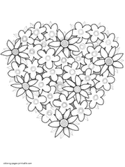 Kids love to color hearts and roses, but these are elegant enough for adults to love as well. 55 Heart Coloring Pages Free Printable Pictures Of Hearts