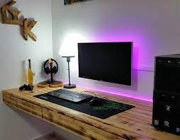 22 Diy Computer Desk Ideas That Make More Spirit Work Enthusiasthome Computer Desk Design Computer Desk Setup Diy Computer Desk