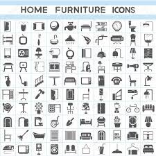 Download 3959 free interior design icons in ios, windows, material, and other design styles. Furniture Icons Set Interior Design Collections Royalty Free Cliparts Vectors And Stock Illustration Image 23354009
