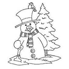 Coloring page of a cute cartoon snowman with christmas tree. Top 35 Free Printable Christmas Tree Coloring Pages Online Snowman Coloring Pages Christmas Coloring Pages Coloring Pages Winter