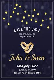 Your guests will definitely like to leave some wishes and cards for you, and you need a wedding card box for that. Engagement Invitation Templates Photoadking