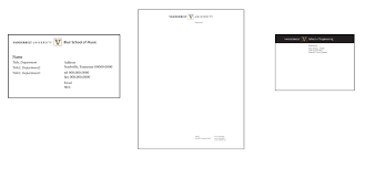 Our letterhead examples will fit for business, personal, official, company. University Stationery Brand Style Guide Division Of Communications Vanderbilt University