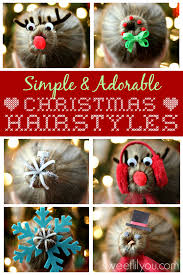 But hair is another story—you don't want to waste time struggling with your curling iron when you could be downstairs opening presents and spending quality time with family. Simple Adorable Christmas Hairstyles Sweet Lil You