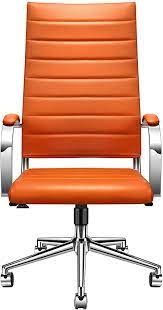 luxmod high back office chair with armrest orange adjustable swivel chair in durable v orange leather office chair high back office chair ergonomic desk chair
