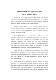 Menjalankan agama dengan penuh ketaatan kepada tuhan dan penghargaan kepada sesama menghargai adalah cara mengekspresikan perasaan kita terhadap orang lain secara tidak langsung. Doc Opini Muhammad Habibullah Muhammad Habibullah Academia Edu