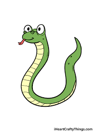 Copy the code and you will have a moving snake: Snake Drawing How To Draw A Snake Step By Step
