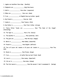 A collection of english esl worksheets for home learning, online practice, distance learning and english classes to teach about past, simple, and, past, cont. Comparatives And Superlatives Interactive And Downloadable Worksheet You Can Do Th Adjective Worksheet Comparative Adjectives Worksheet Comparative Adjectives
