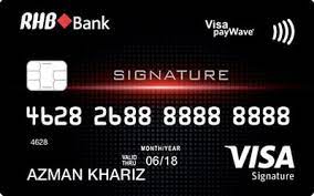 Online card activation is often the fastest way to start using your card, but you'll first need an online account with your provider. Rhb Visa Signature Travel Golf Perks