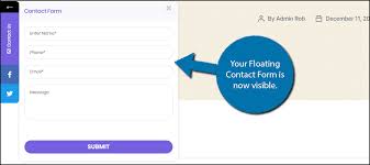 Above & or below content. How To Show A Floating Contact Form On All Wordpress Posts Greengeeks
