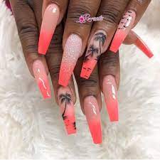 Follow Bombnailz For More By Reneenailz Tropical Nails Palmtrees Ombrenails Ombre Tropics N Tropical Nails Nails Best Acrylic Nails