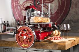 Volano Tribute Red Elegance Ham Set Of 3 Knives Black Supermarket Design Meat Slicers Raw Bars