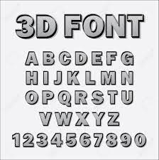 Taking the concept further, in this tutorial i'll guid. Ector 3d Font With Shadow Typography Alphabet And Numbers Royalty Free Cliparts Vectors And Stock Illustration Image 112514493