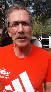 Ralph Mouchbahani, IAAF Instructor from Berlin, Germany at the end of the  ASA Level 3 Coaches Symposium at the University of Free State